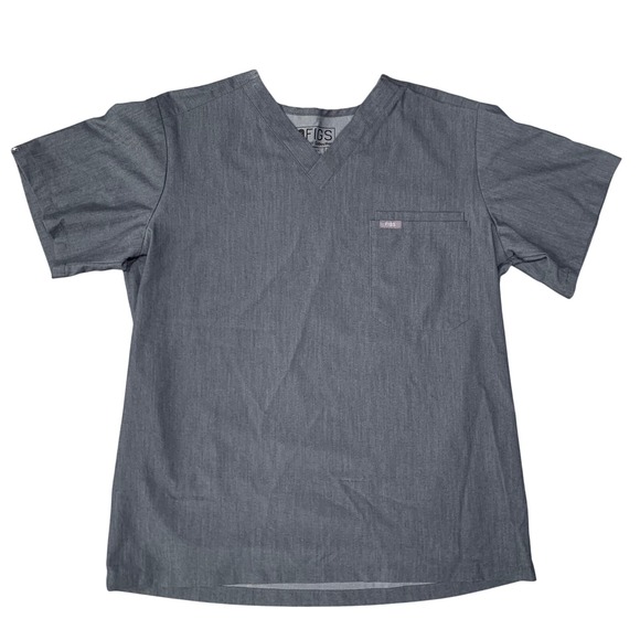 Figs Other - FIGS Technical Collection Scrub Top Mens Size M‎ Gray Medical Uniform